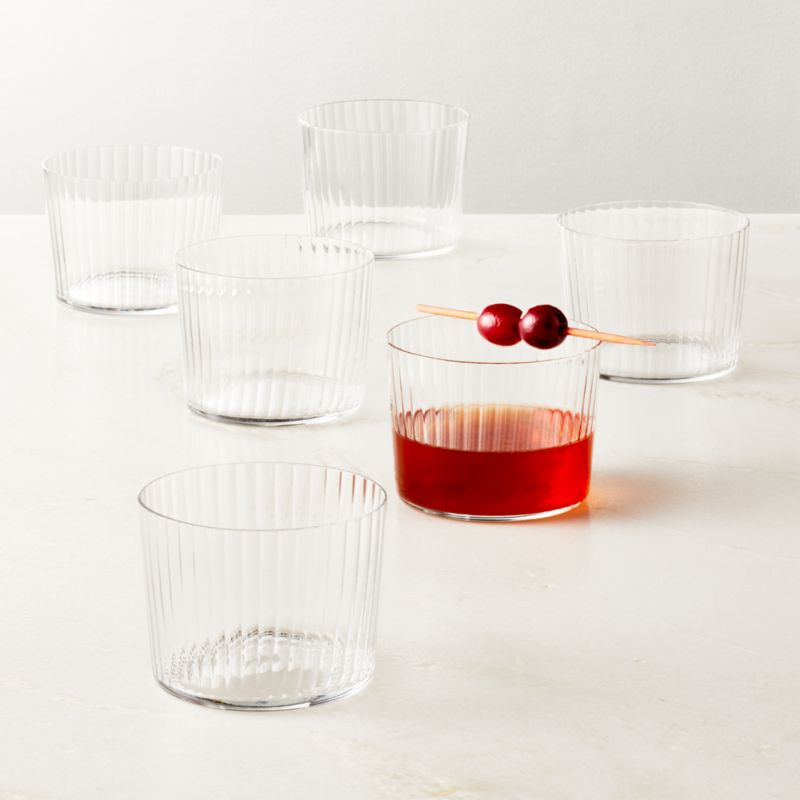 View Marta Optic Fluted Tasting Glasses Set of 6 details