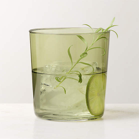 Marta Sage Green Double Old-Fashioned Glass