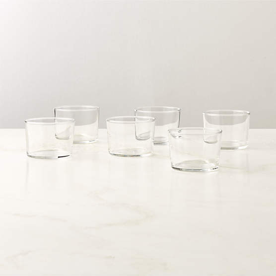 Marta Ombre Green Double OldFashioned Glasses Set of 6 by Azeeza