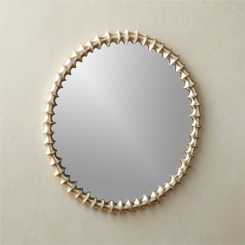 Martell Champagne Round Wall Mirror 30" - image 2 of 9