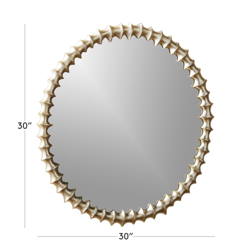 View Martell Champagne Round Wall Mirror 30" - image 2 of 9