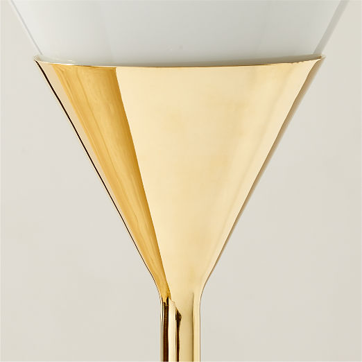 Martina Polished Brass Floor Lamp