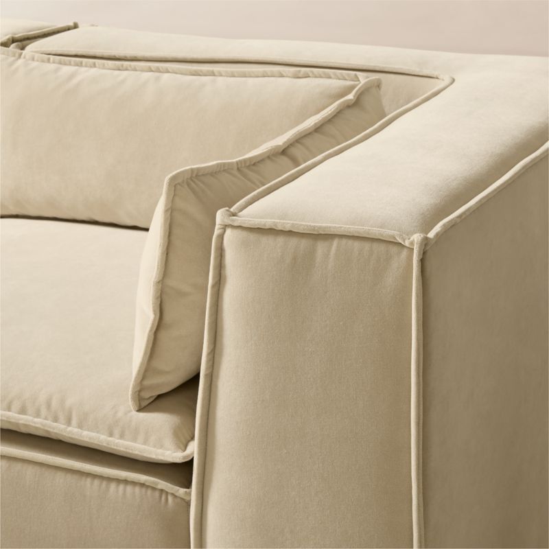 Martine 4-Piece L-Shaped Light Brown Performance Velvet Sectional - image 6 of 11