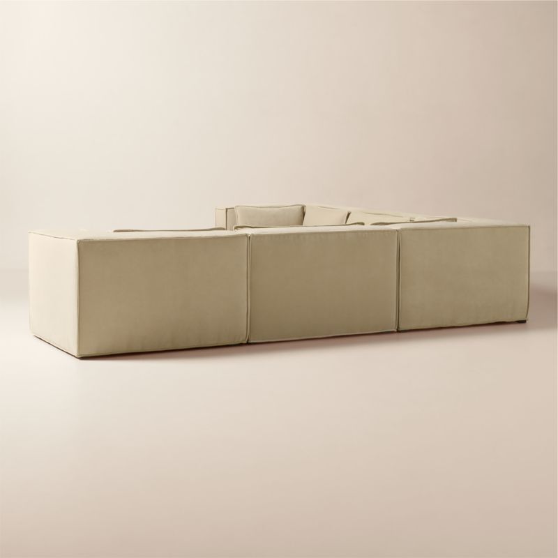 Martine 5-Piece Light Brown Performance Velvet Sectional - image 5 of 12