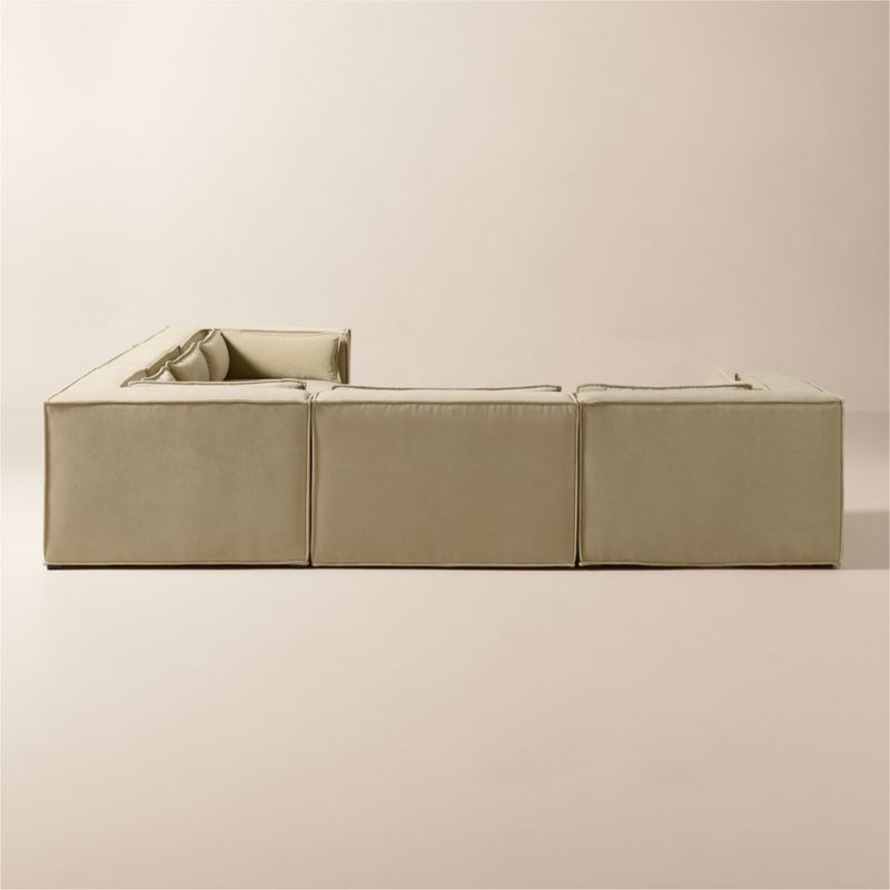 Martine 5-Piece Light Brown Performance Velvet Sectional - image 4 of 12