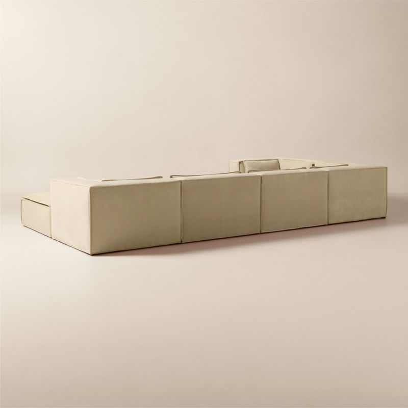 Martine 6-Piece Light Brown Performance Velvet Sectional - image 5 of 12