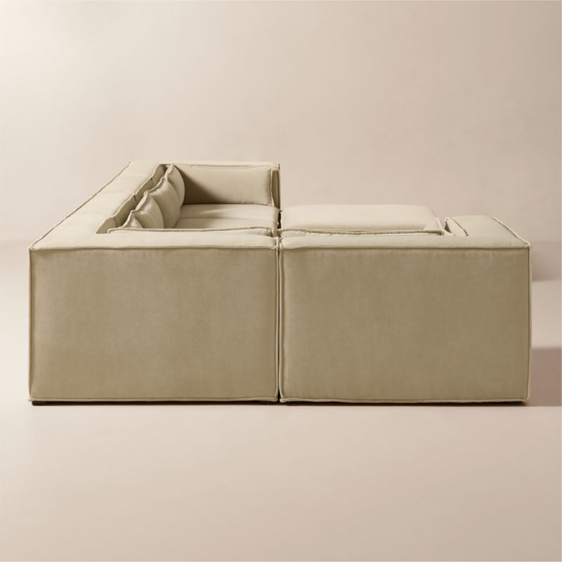 Martine 6-Piece Light Brown Performance Velvet Sectional - image 4 of 12