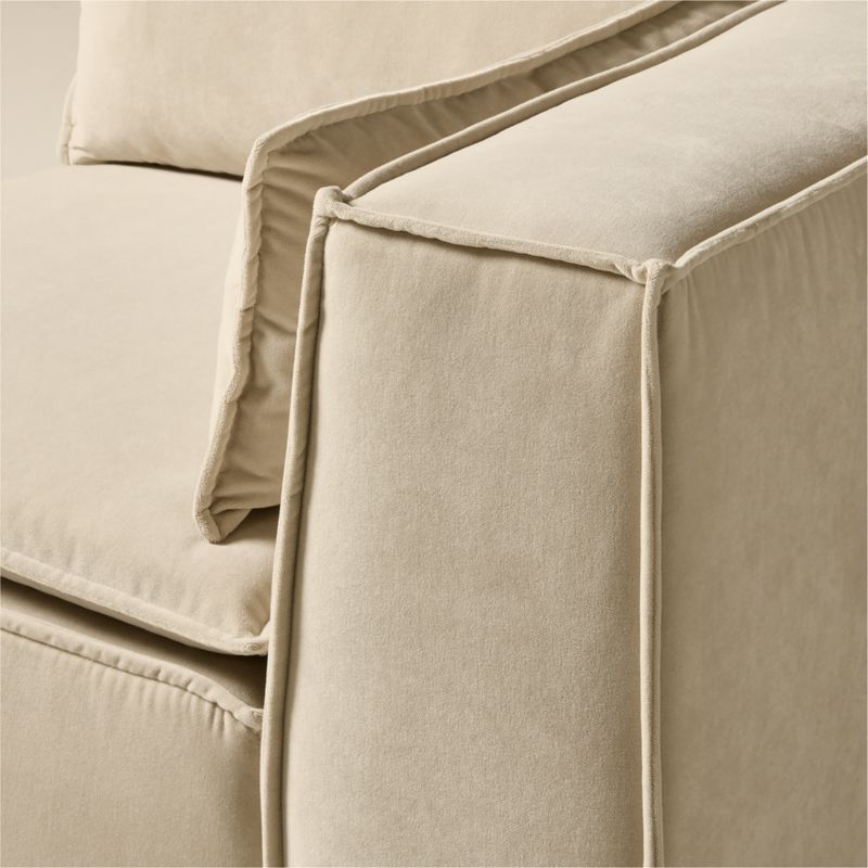 Martine Light Brown Performance Velvet Modular Corner - image 6 of 12