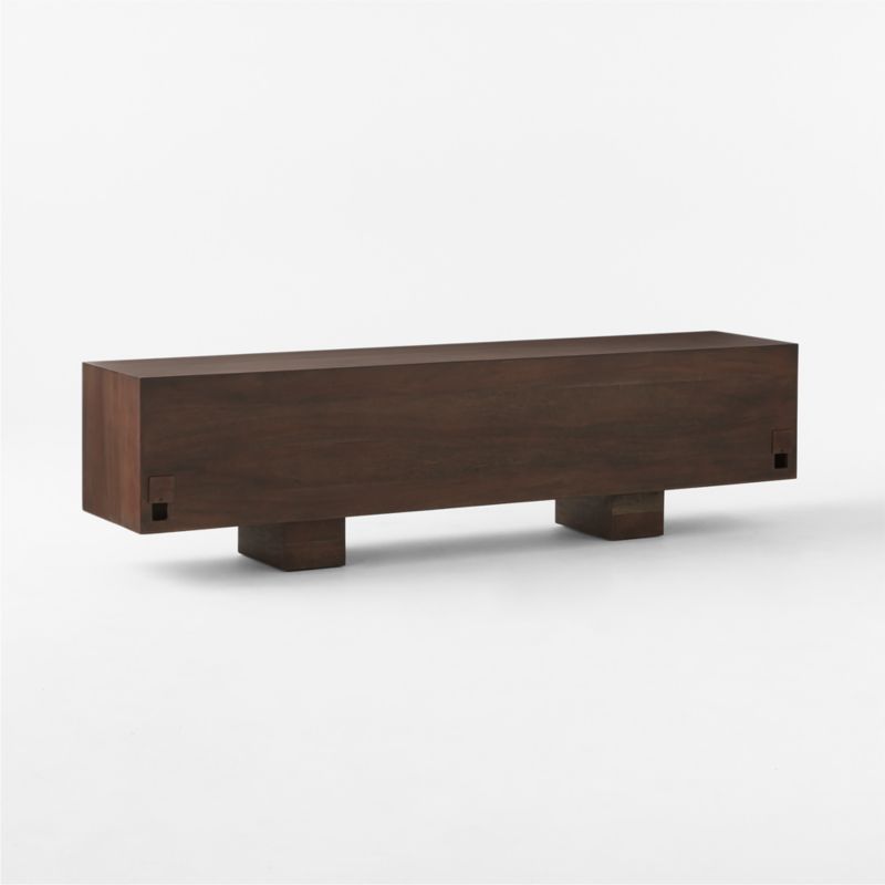 Martinez 85" Acacia and Bronze Metal Credenza - image 9 of 11