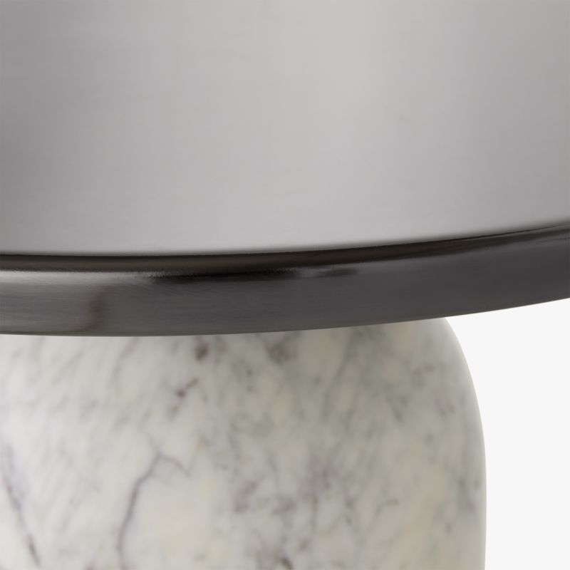 Martini Side Table with White Marble Base - image 10 of 15