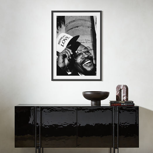 'Marvin Gaye in West Hollywood' Photographic Print in Black Frame 17.75''x21.75''