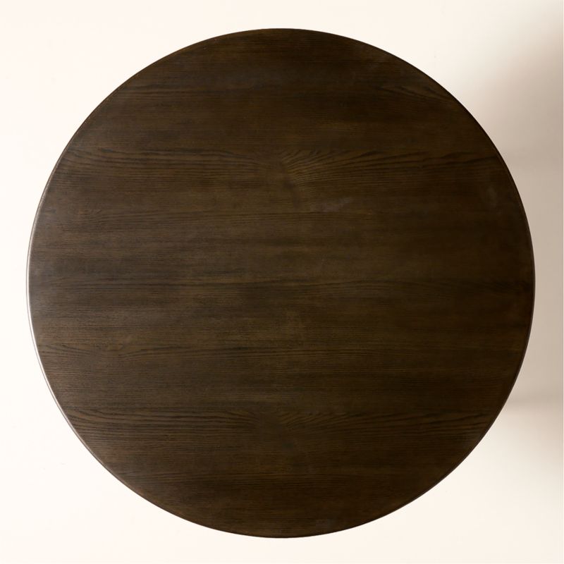 Marylebone 48" Round Dark Wood Dining Table by Todd Snyder - image 4 of 5