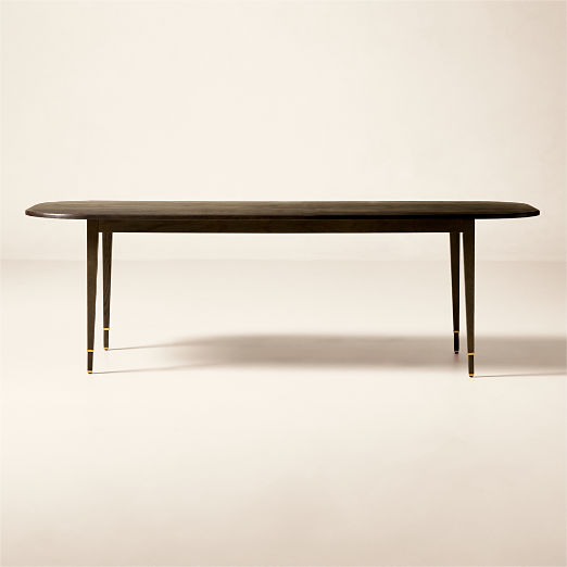 Marylebone 96" Rectangular Dark Wood Dining Table by Todd Snyder