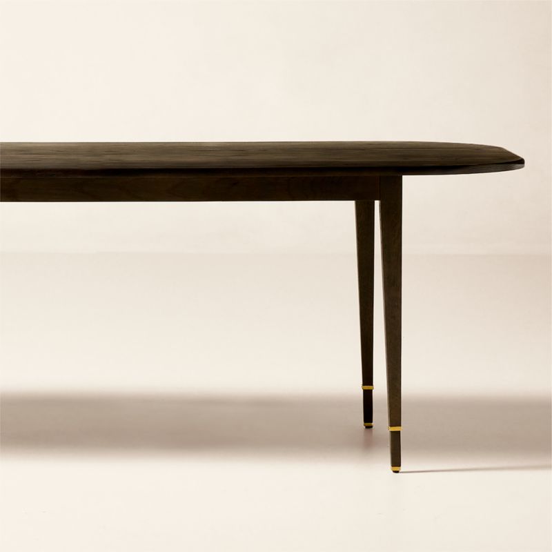Marylebone 96" Rectangular Dark Wood Dining Table by Todd Snyder - image 3 of 5