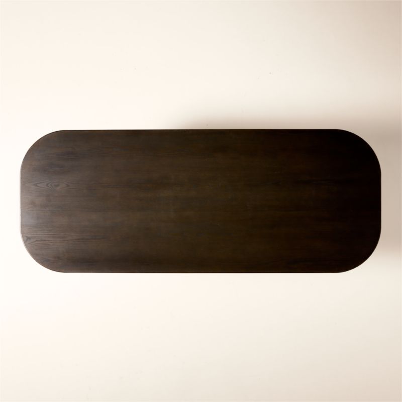 Marylebone 96" Rectangular Dark Wood Dining Table by Todd Snyder - image 4 of 5