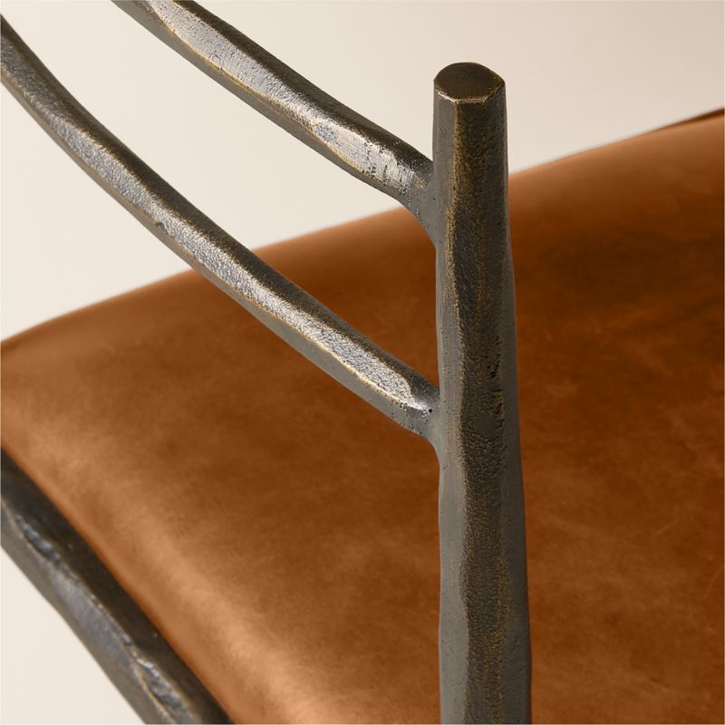 Marylebone Cast Metal and Leather Dining Chair by Todd Snyder - image 5 of 7