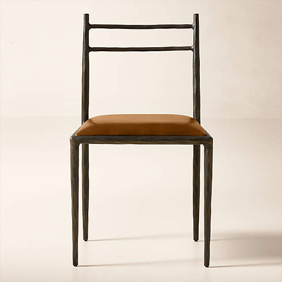 Marylebone Cast Metal and Leather Dining Chair by Todd Snyder