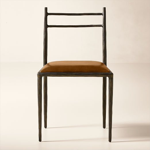 Marylebone Cast Metal and Leather Dining Chair by Todd Snyder