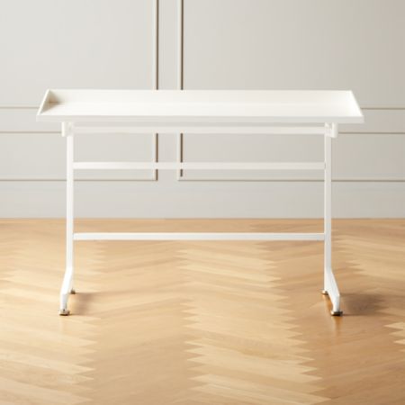 Mason White Writing Desk Cb2 Canada