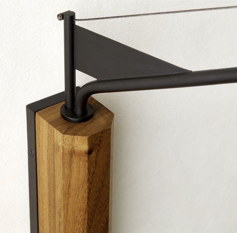 Maste Blackened Iron Wall Sconce Light - image 3 of 4