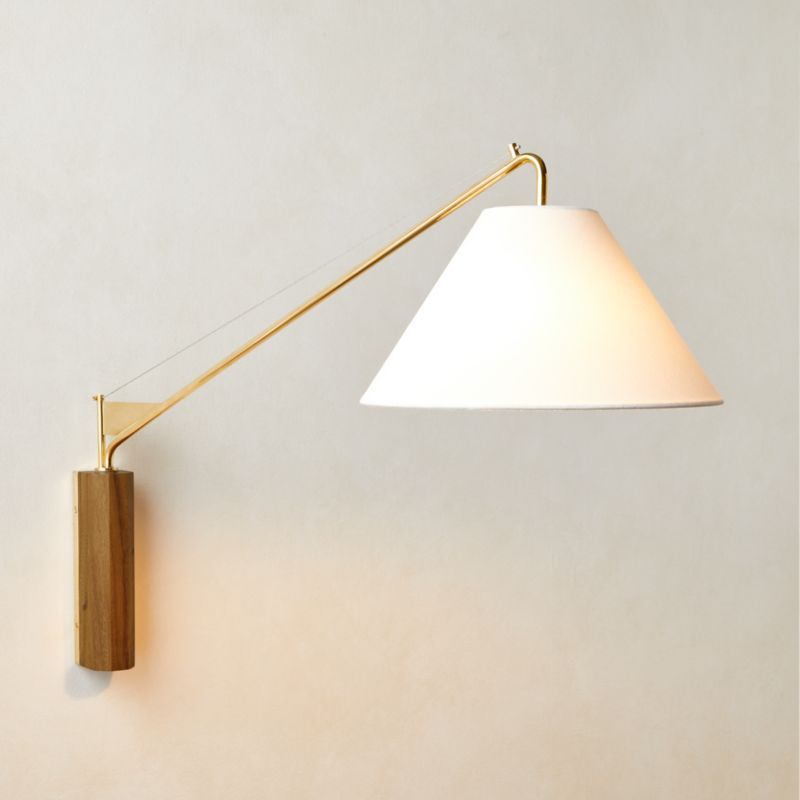 In Common With  Brass Calla Sconce, Small