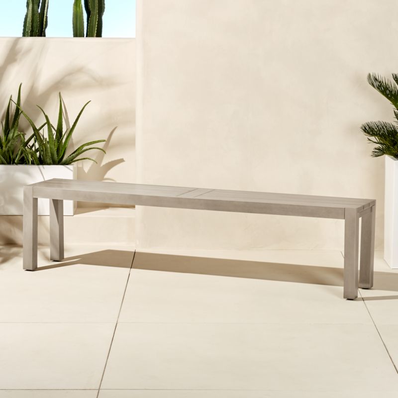 View Matera Large Grey Outdoor Dining Bench details