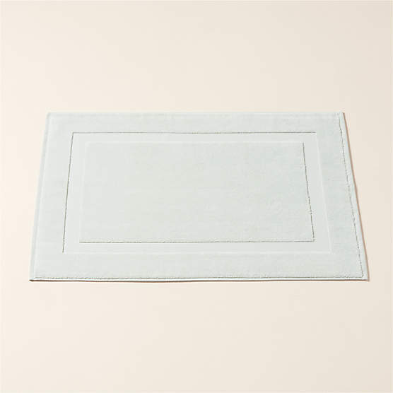 Matin Organic Cotton Mist Green Bath Mat 24"x36"