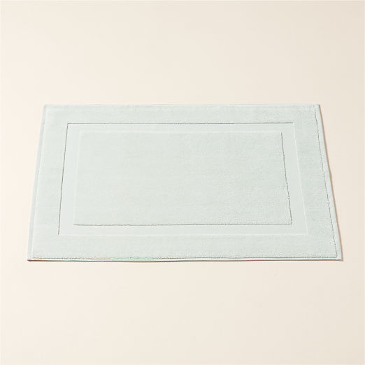Matin Organic Cotton Mist Green Bath Mat 24"x36"