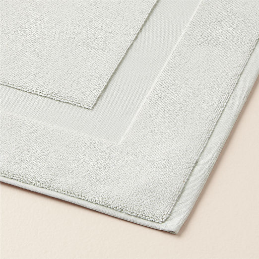 Matin Organic Cotton Mist Green Bath Mat 24"x36"