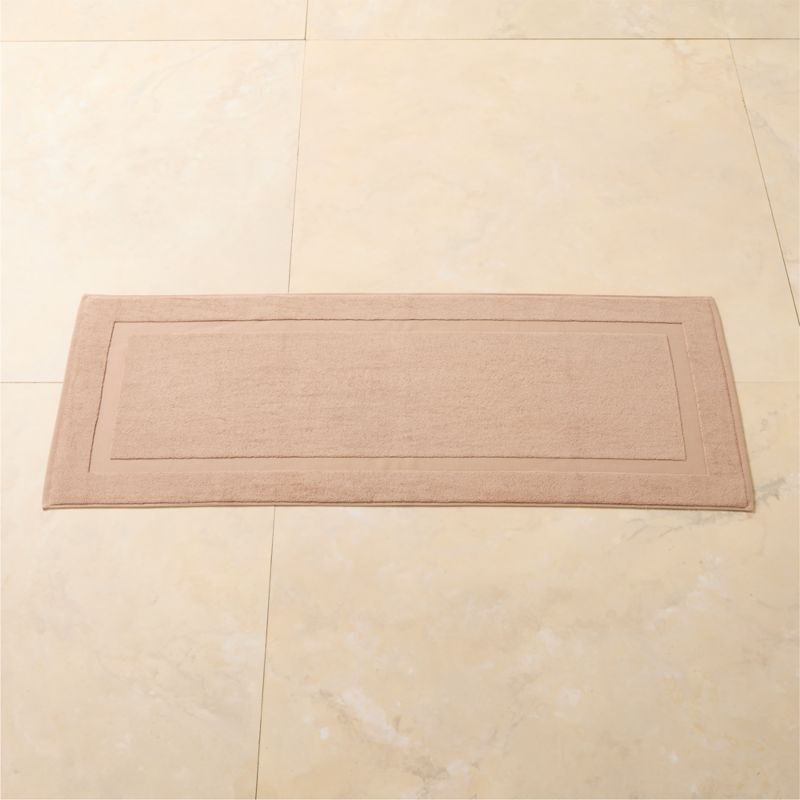 Matin Organic Cotton Brown Bath Runner 24"x60" - image 0 of 3