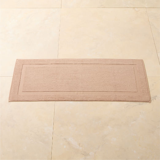 Matin Organic Cotton Brown Bath Runner 24"x60"