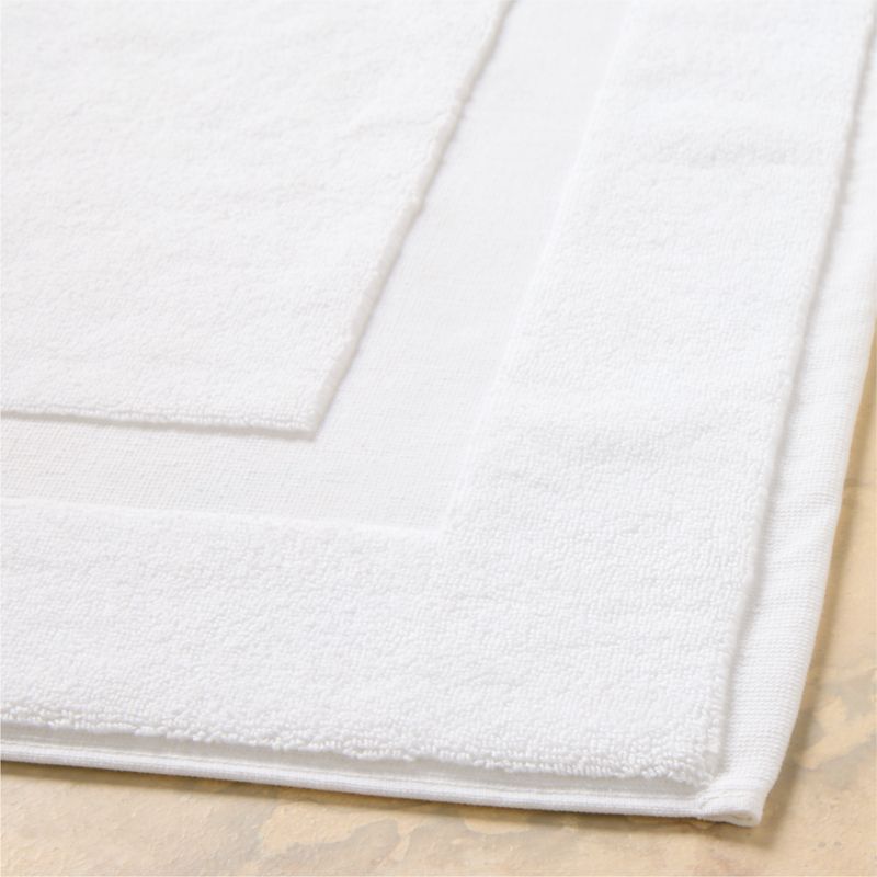 Matin Organic Cotton White Bath Runner 24"x60" - image 1 of 3