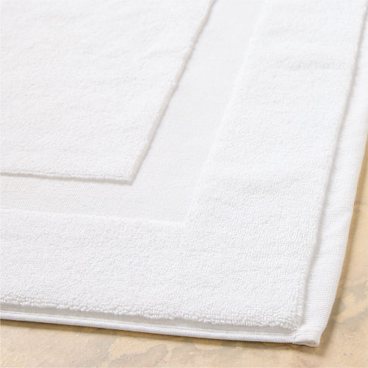 Matin Organic Cotton White Bath Runner 24"x60"