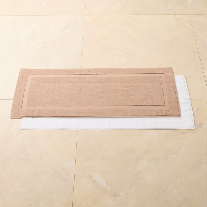 Matin Organic Cotton White Bath Runner 24"x60" - image 2 of 3