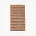 Brooks Ribbed Organic Cotton Warm White Bath Towel