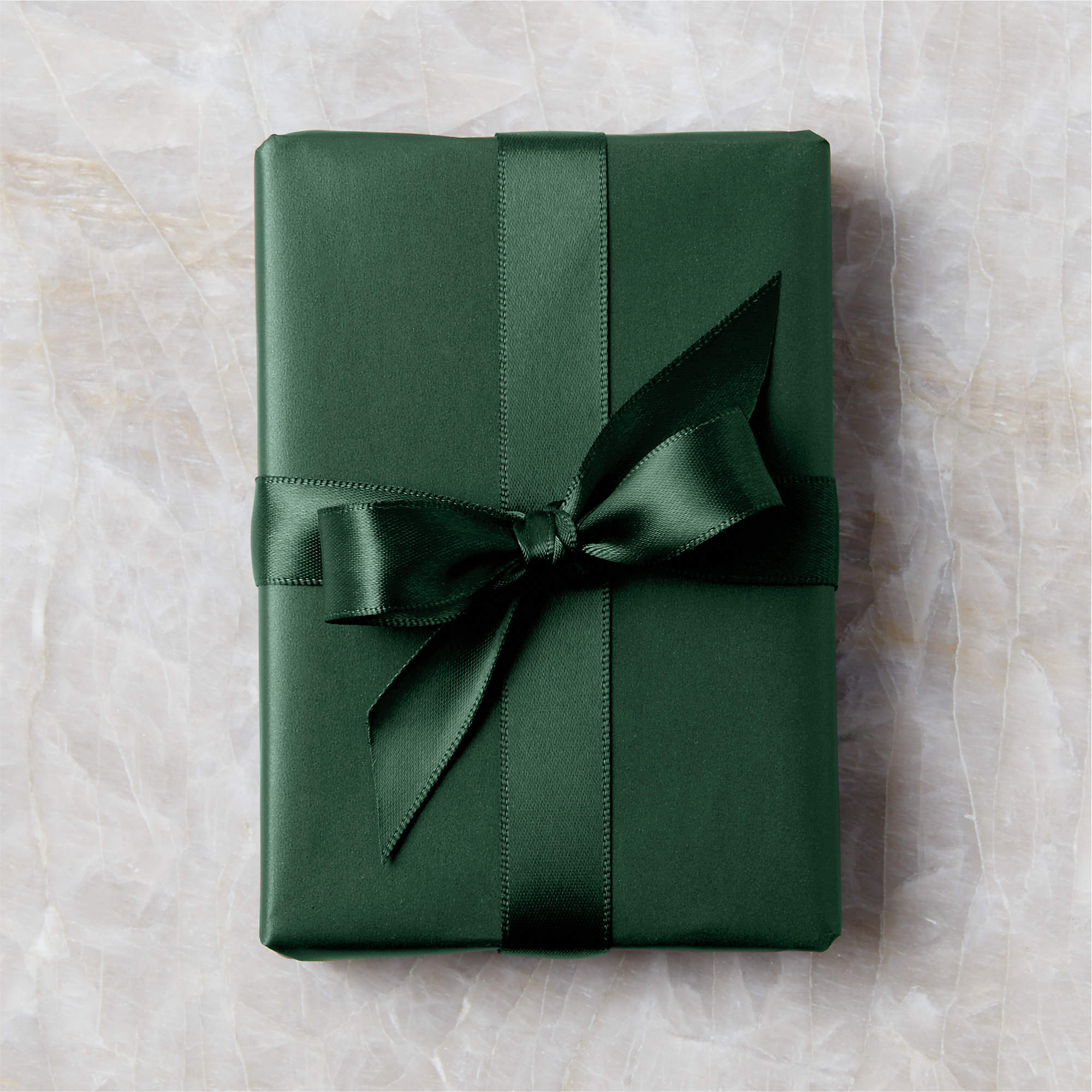 Matte Dark Green Holiday Gift Wrap + Reviews | CB2