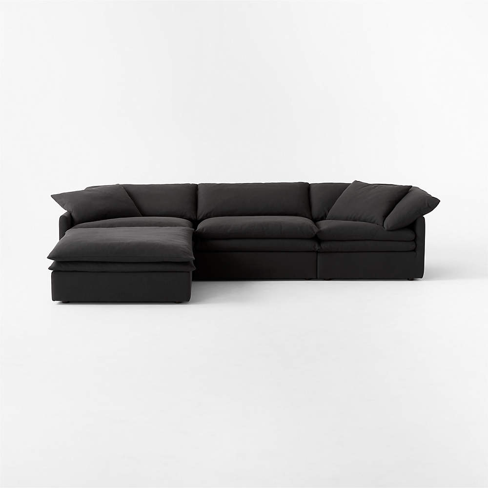 Black 4 store piece sectional