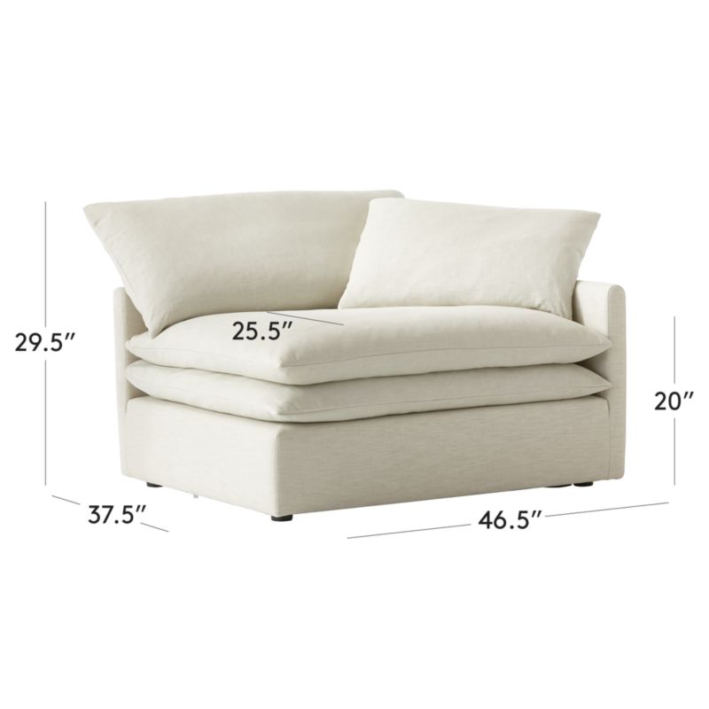 View Mattea Neutral Performance Fabric Right-Arm Chair - image 3 of 8