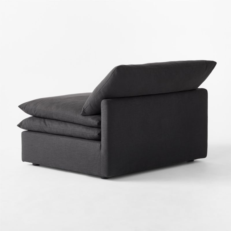 Mattea Charcoal Black Performance Linen Left-Arm Chair - image 6 of 8