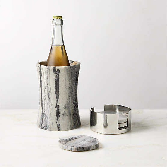 Matteo Marble and Stainless Steel Wine Accessories Gift Set
