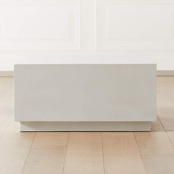 Matter Ivory Cement Square Coffee Table