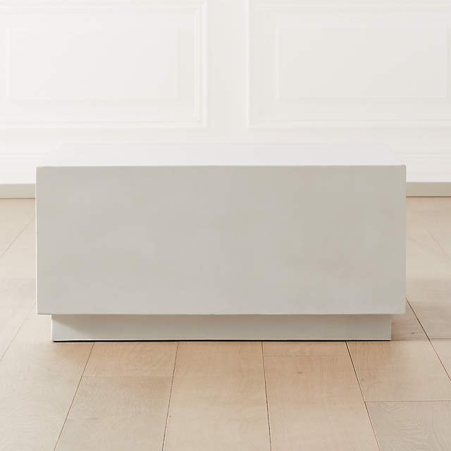 Cb2 cap ivory cement outlet table