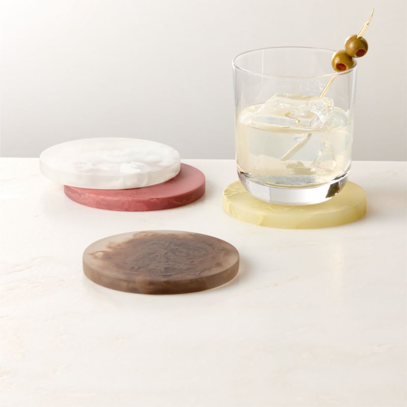 View Maude Resin Coasters Set of 4 details