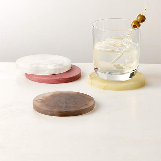 Maude Resin Coasters Set of 4