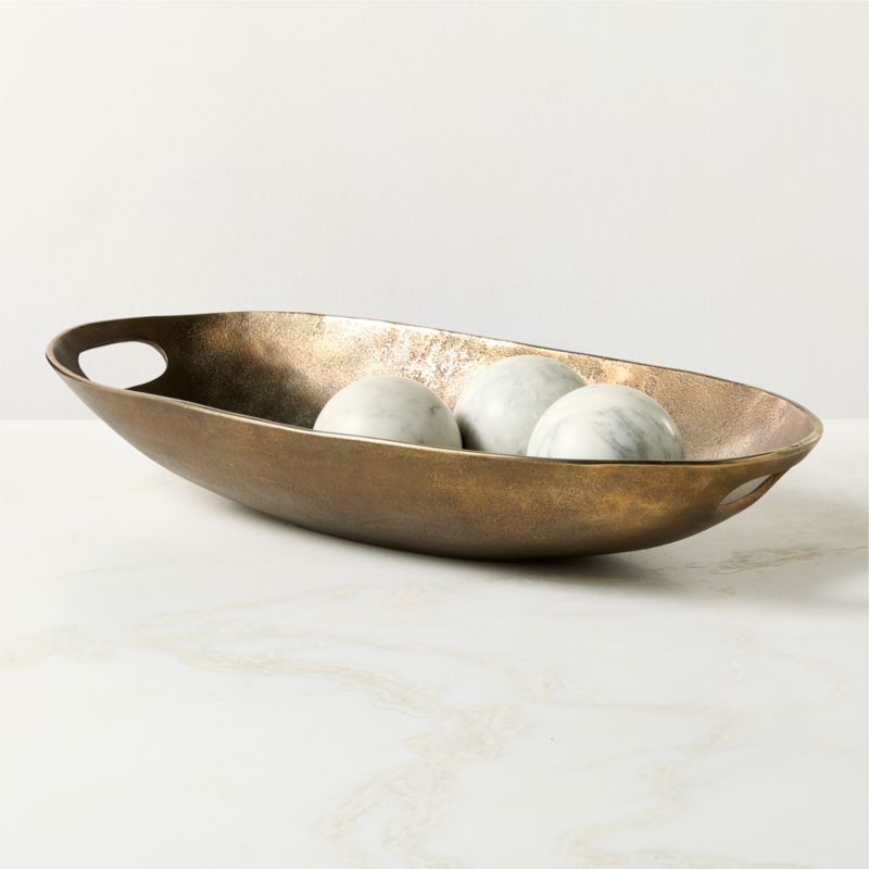 View Mawson Cast Aluminum Decorative Bowl Small details