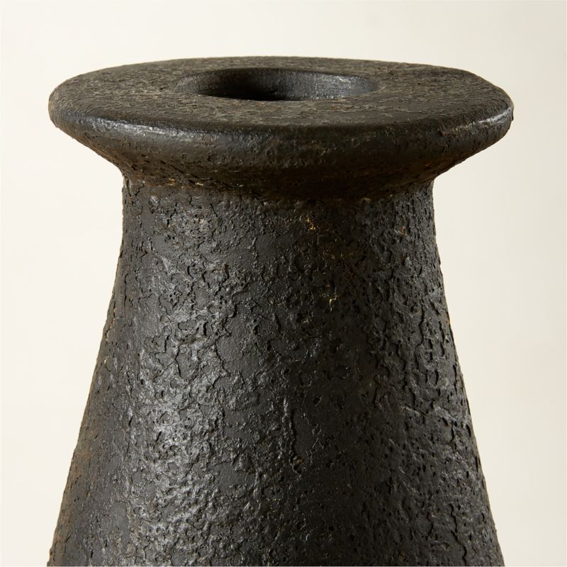 Maxime Black Terracotta Floor Vase - image 2 of 7