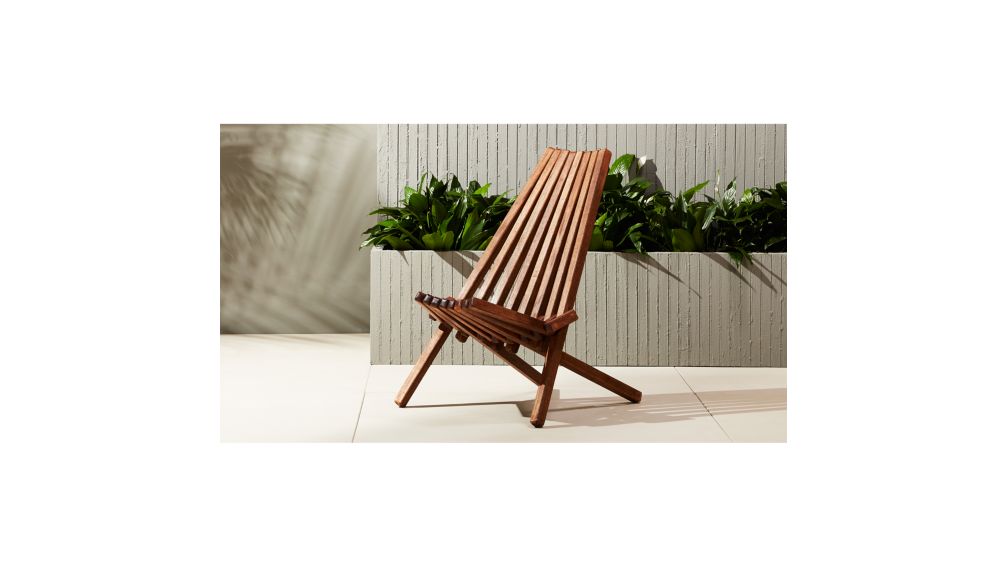 Maya Outdoor Wooden Chair + Reviews | CB2