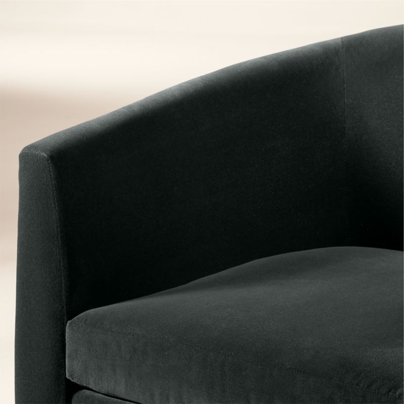 Mayfair Dark Blue Velvet Accent Chair by Todd Snyder - image 5 of 8