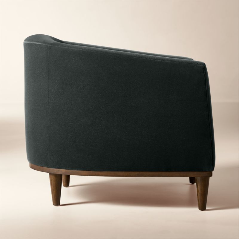 Mayfair Dark Blue Velvet Accent Chair by Todd Snyder - image 3 of 8