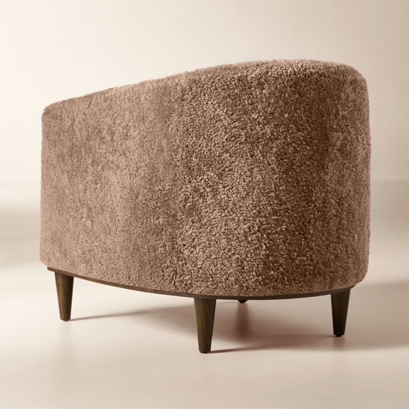 Mayfair Taupe Shearling Accent Chair by Todd Snyder - image 4 of 9